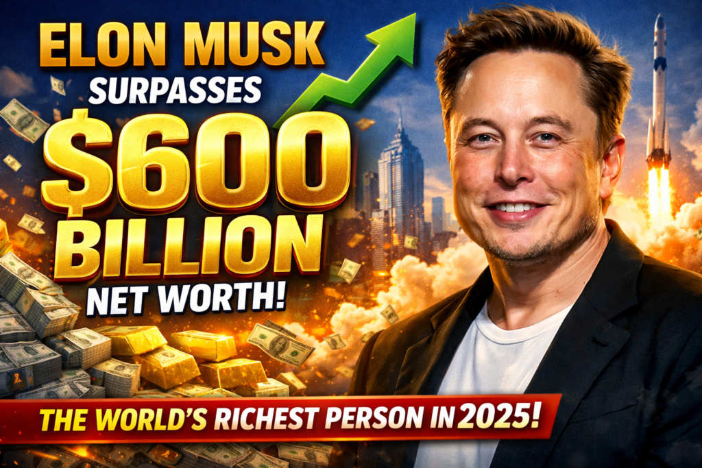 Elon Musk Surpasses $600 Billion Net Worth: The World’s Richest Person in 2025