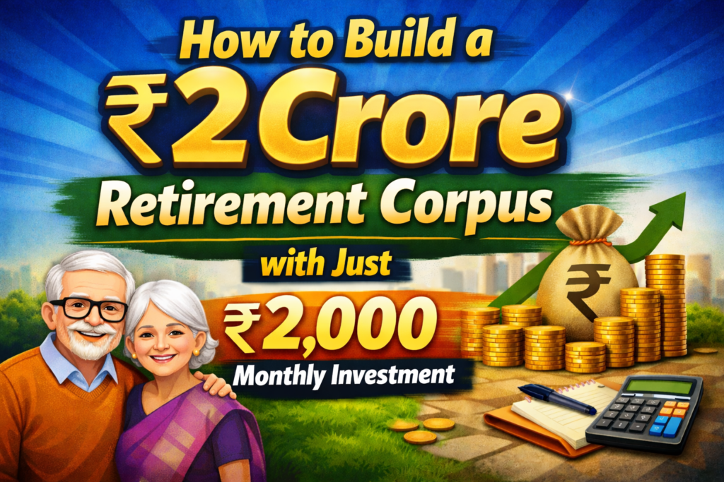 How to Build a ₹2 Crore Retirement Corpus with Just ₹2,000 Monthly Investment