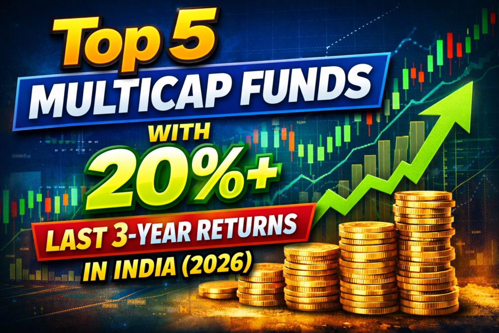 Top 5 Multicap mutul Funds with 20%+ 3-Year Returns in India (2026)