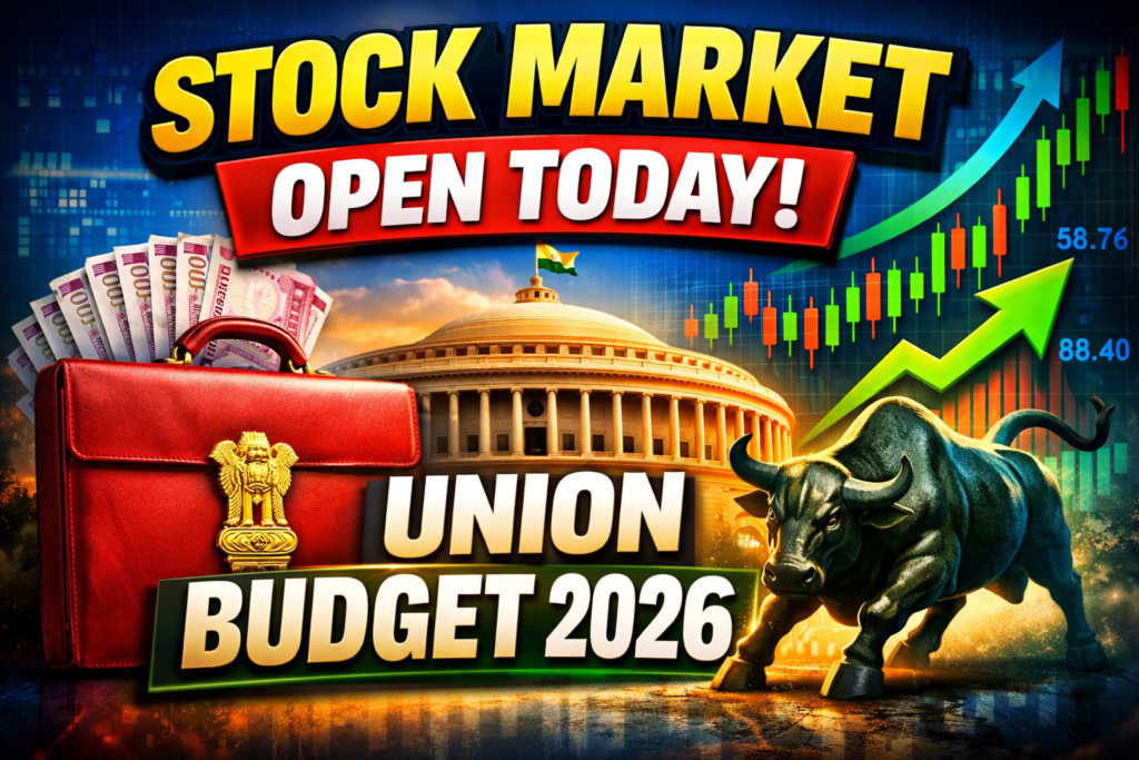Stock Market Open Today: Investor Guide for Union Budget 2026