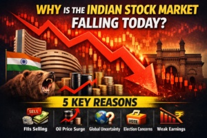 Why is the Indian Stock Market Falling Today? 5 Key Reasons Behind the Sensex and Nifty Crash