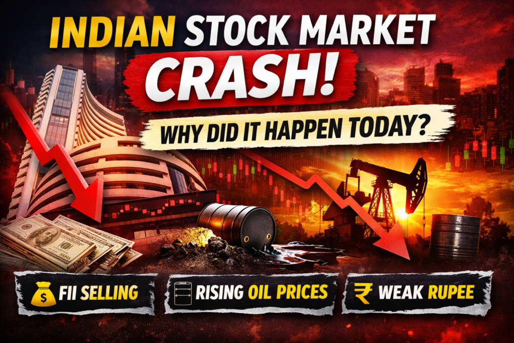 Indian Stock Market Falls Today: Real Reasons Behind the Sudden Crash (2026 Explained)