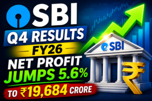 SBI Q4 Results FY26: Net Profit Jumps 5.6% to ₹19,684 Crore, Annual Profit Crosses ₹80,000 Crore Milestone