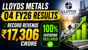 Lloyds Metals and Energy Q4 FY26 Results: Record Revenue of ₹17,306 Crore, 100% Dividend Declared — Full Analysis