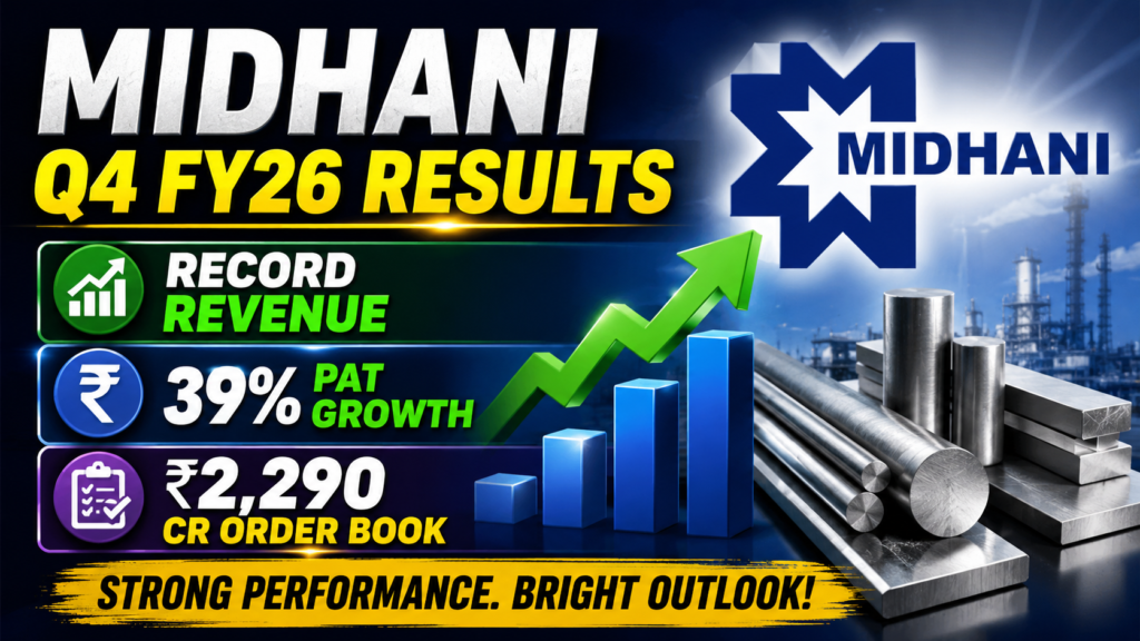 MIDHANI Q4 FY26 Results: Record Revenue, 39% PAT Growth & ₹2,290 Crore Order Book — Full Analysis