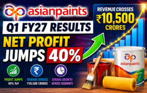 Asian Paints Q1 FY27 Results: Net Profit Jumps 40% as Revenue Crosses ₹10,500 Crores