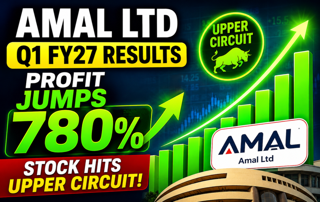 Amal Ltd Q1 FY27 Results: Net Profit Jumps 780% QoQ, Stock Hits Upper Circuit