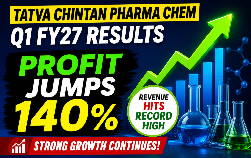 Tatva Chintan Pharma Chem Q1 FY27 Results: Profit Jumps 140% as Revenue Hits Record High